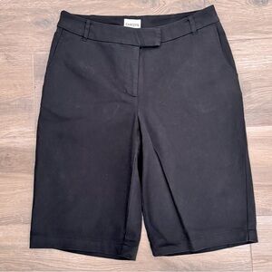 Chico’s Size 0 (US 4) Black 10.5” Inseam Bermuda Shorts Cotton-Nylon-Spandex